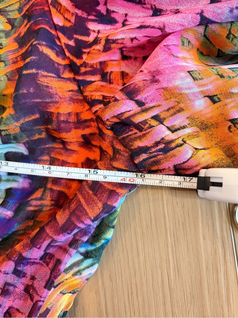Lennie for Nina Leonard- Vibrant Multicolor Flutter-Sleeve Maxi Dress - Picture 6 of 7